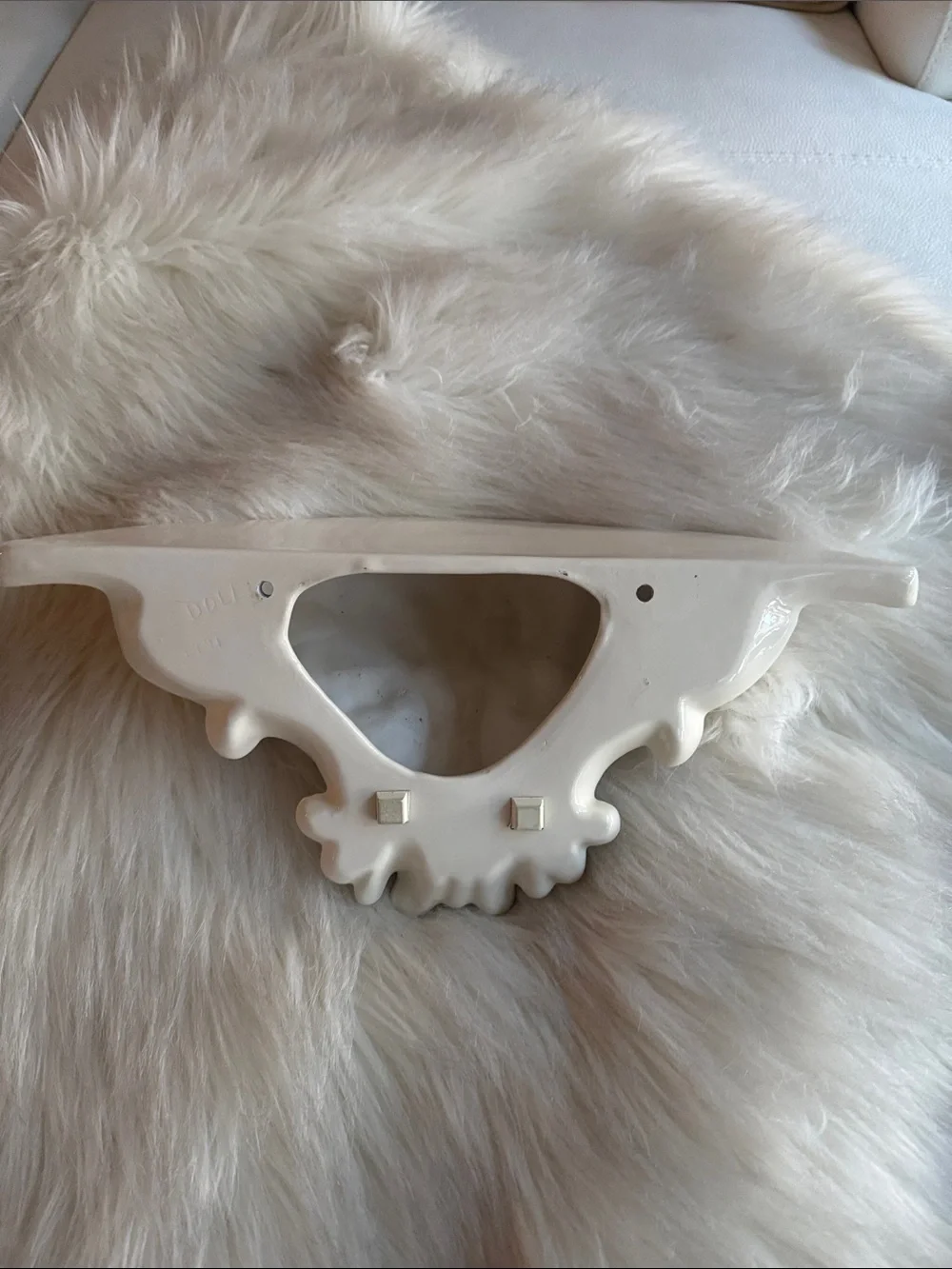 Vintage 1991 Handmade Ceramic Corbel Decorative Shelf